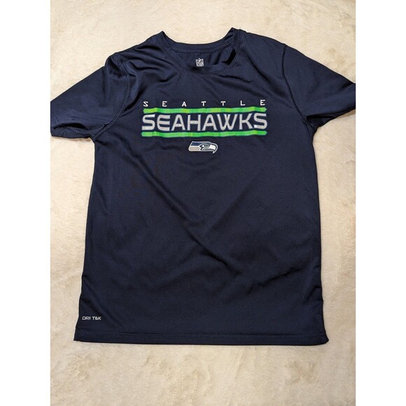Seattle Seahawks NFL Lightweight Logo Short Sleeve T-shirt Youth Large - Picture 5 of 7